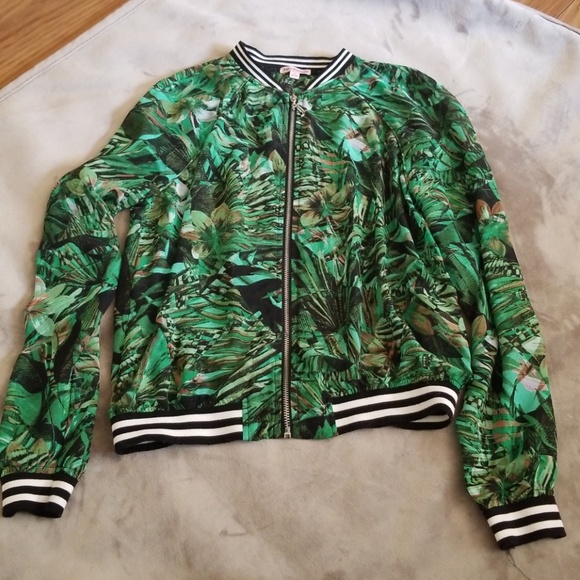 Juicy Couture Jackets & Blazers - Tropical print see through jacket